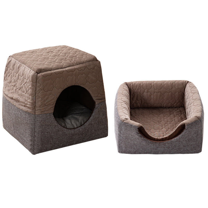 Warm in winter and cool in summer Multi-purpose cat house, small dog pet nest, semi-closed cat nest available in all seasons