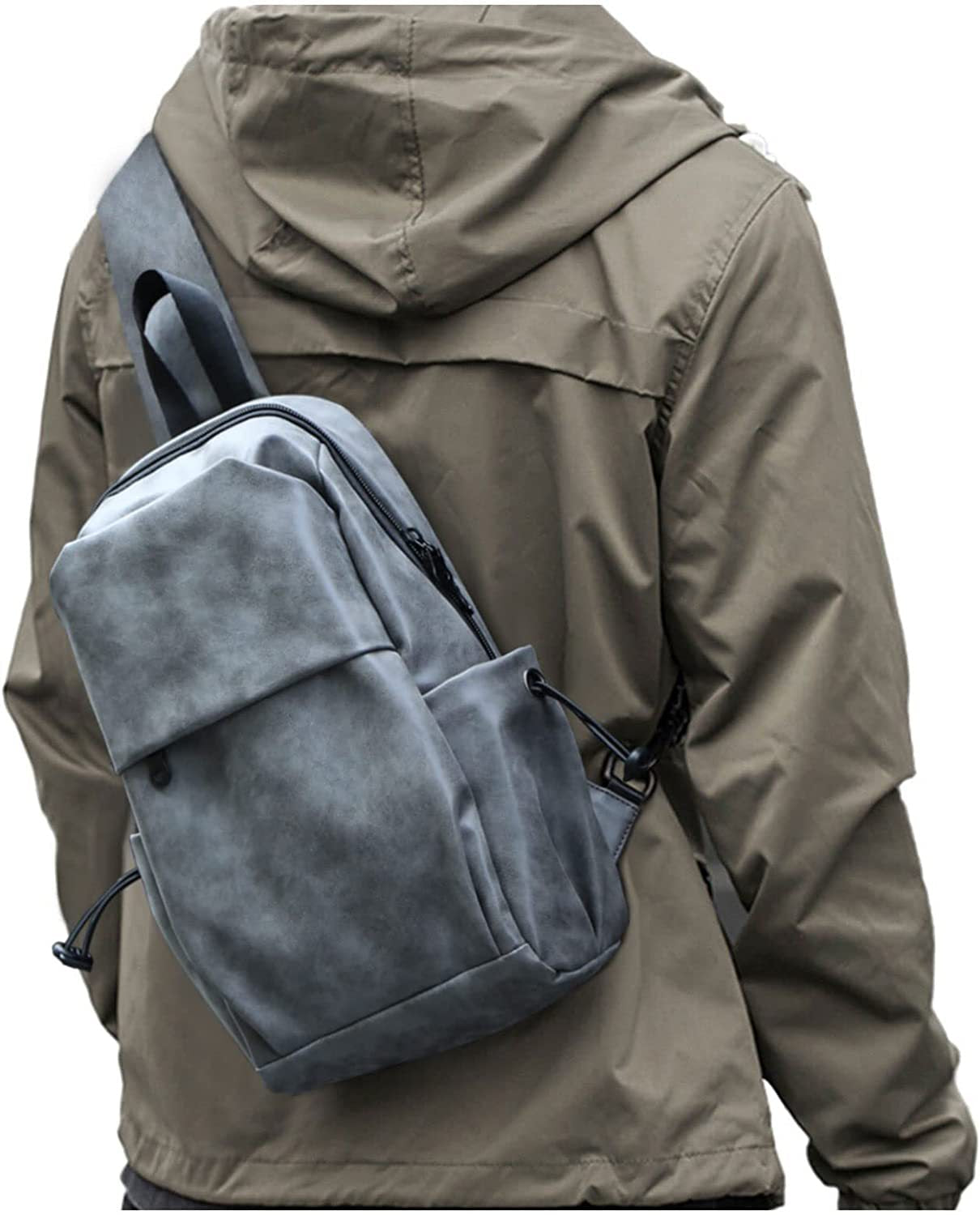 Chest bag, chest purse, fanny pack, fanny pack crossbody unisex, trekking multifunctional anti-theft single belt tactical Crossbody bag, fanny pack suitable for walking bike travel cycling