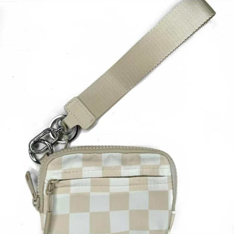 Transparent PVC Card Bag – Portable Wrist Bag for Bank Card & Change Storage