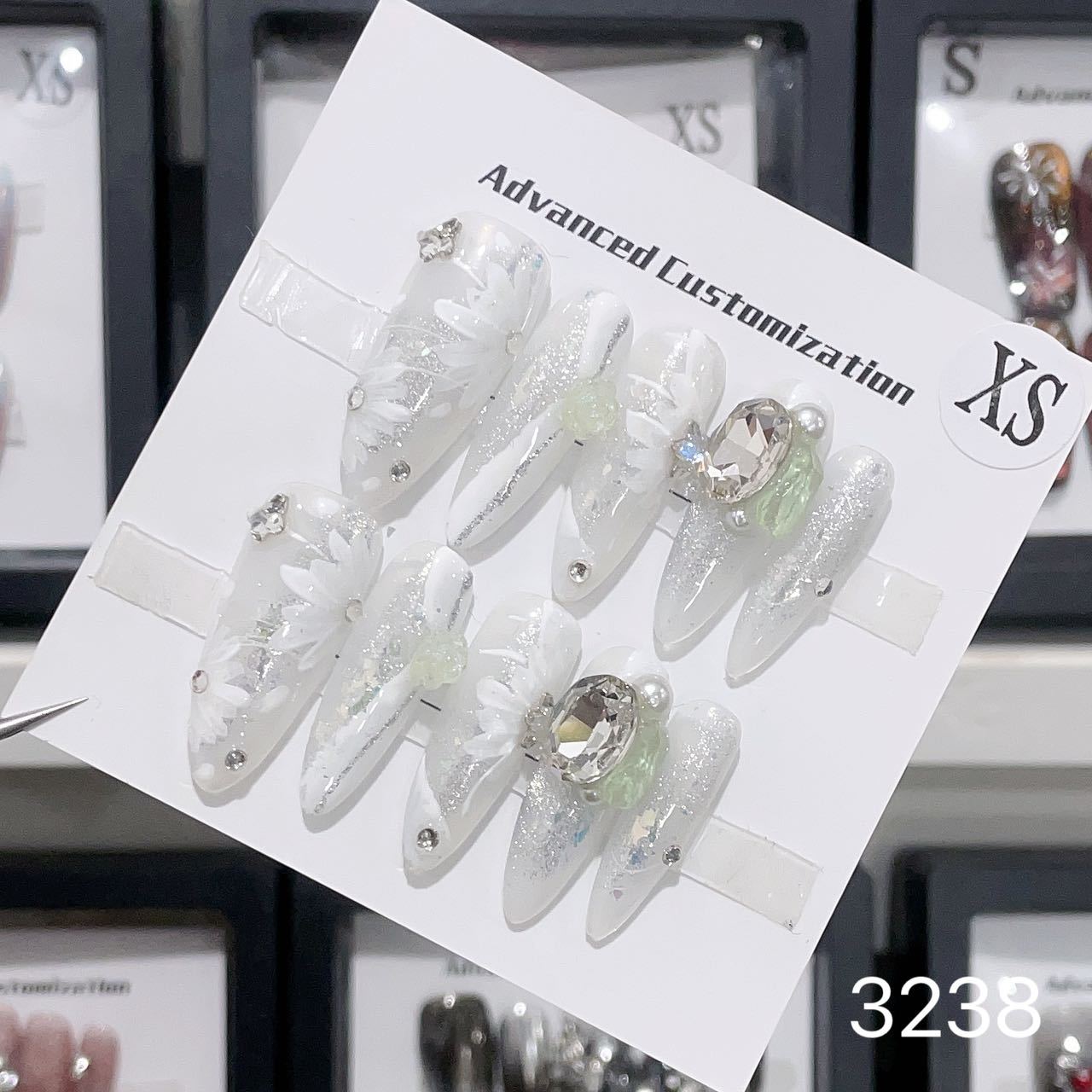 1025- Handmade press on nails fake nails removable