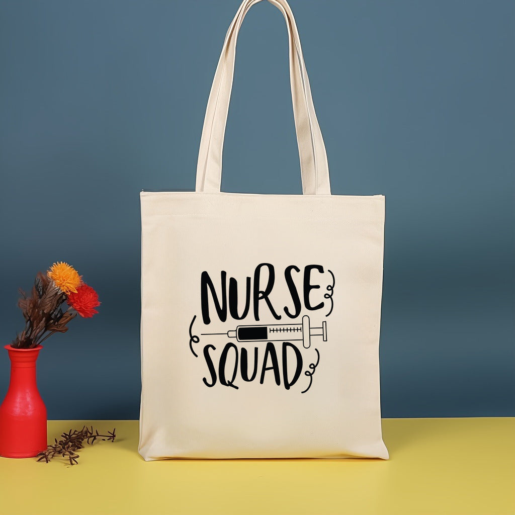 Canvas printed shoulder bag, fashionable and lightweight shopping bag, large-capacity cotton bag 2pcs hobo.