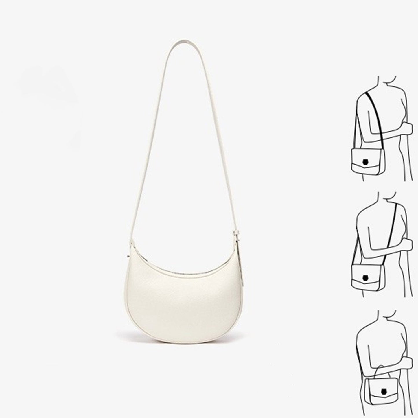 Half Moon Bag, Shoulder Strap Adjustable Shoulder Bag, Hobo Bag for Women