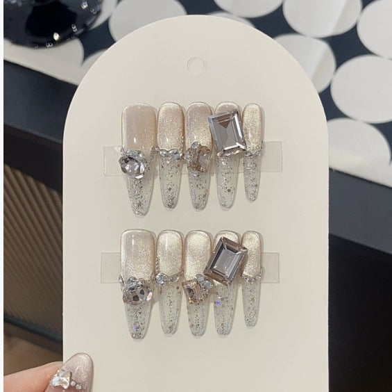 1035- Handmade press on nails fake nails removable