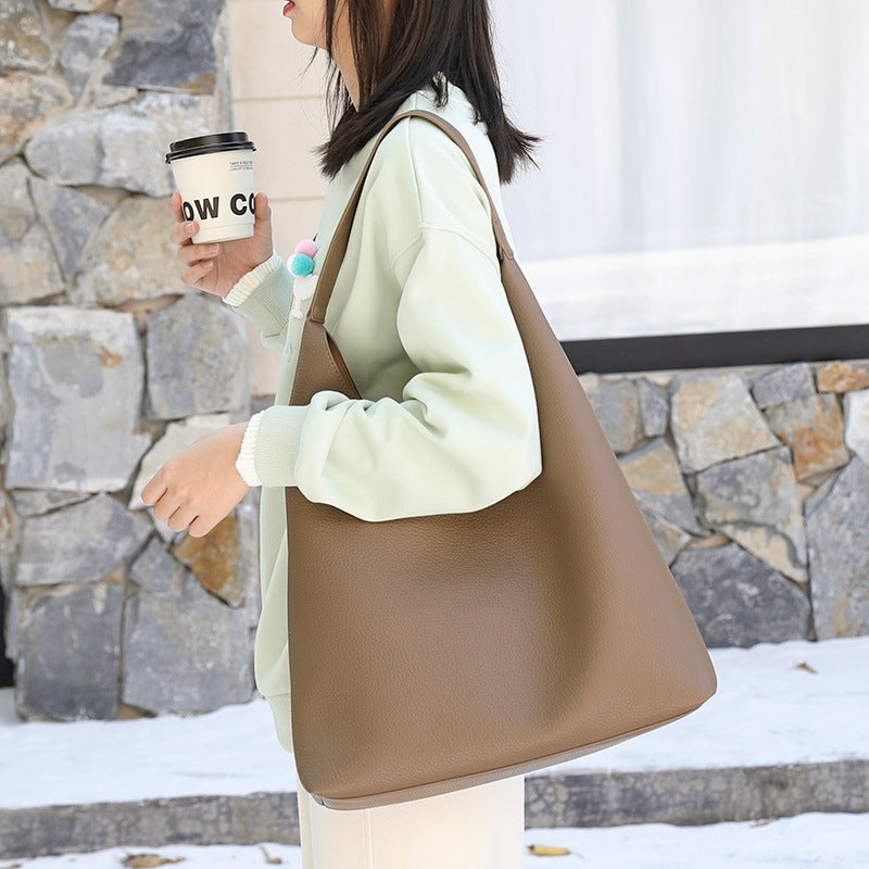 Casual retro hobo bag, fashion handbag, pu large capacity shoulder women's bag