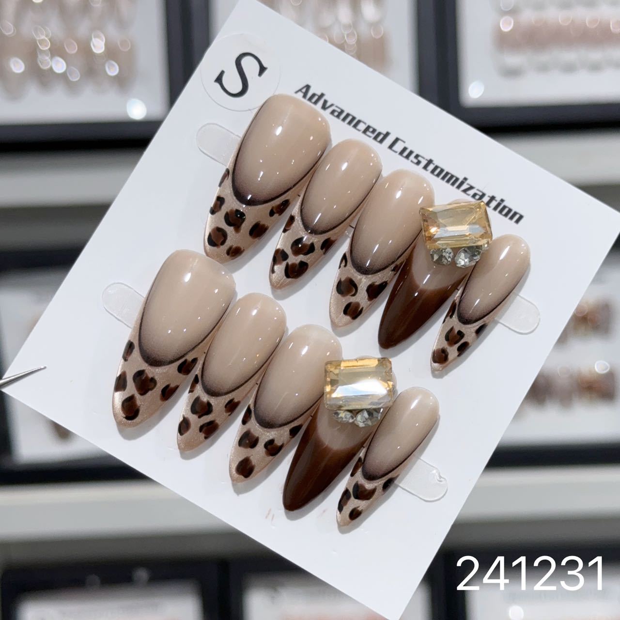 1030- Handmade press on nails fake nails removable