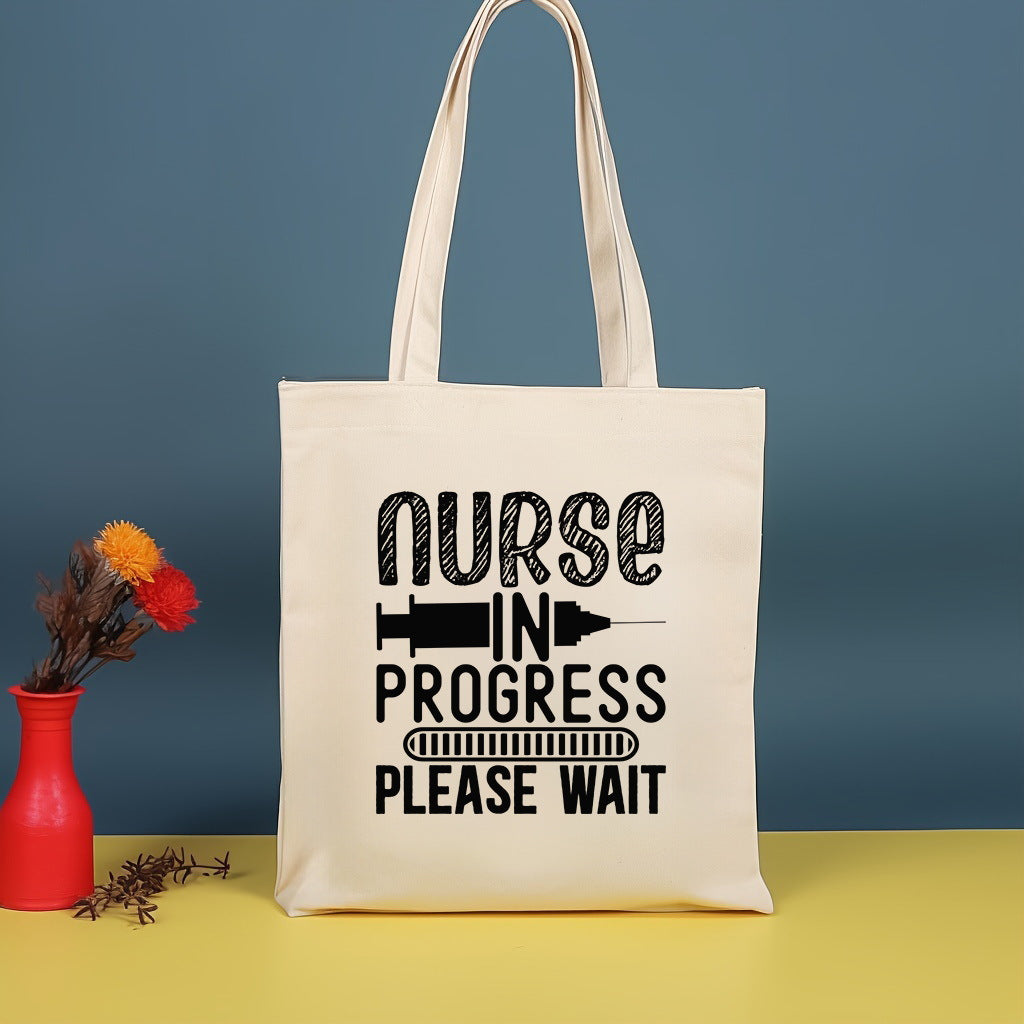 Canvas printed shoulder bag, fashionable and lightweight shopping bag, large-capacity cotton bag 2pcs hobo.