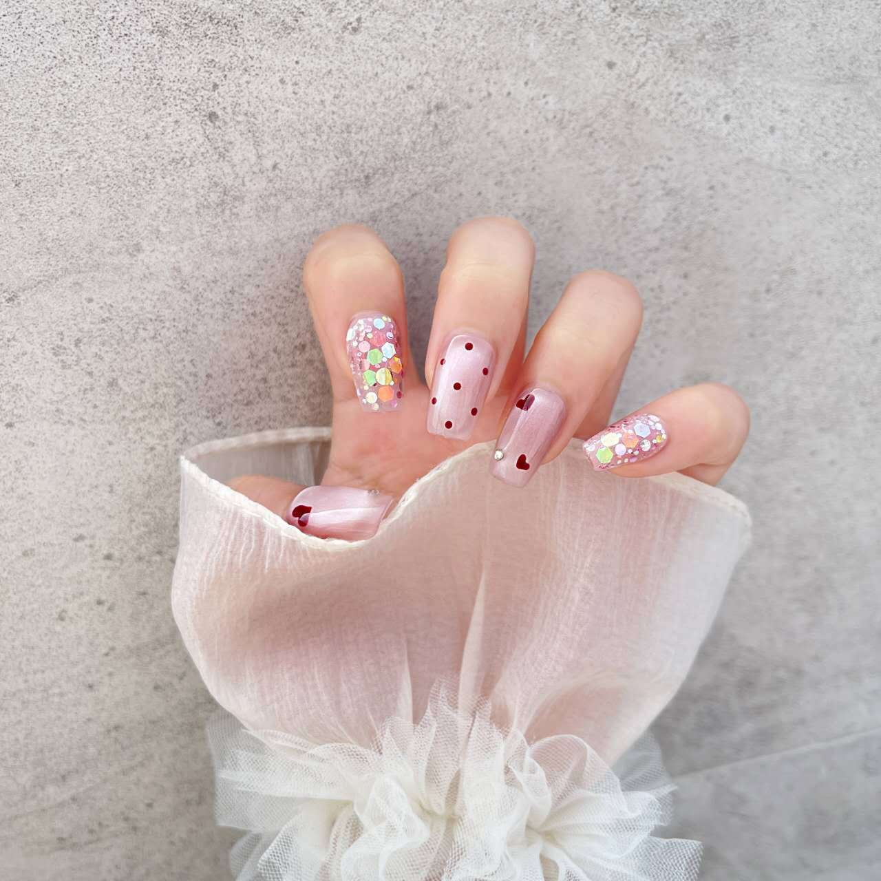 0943- Handmade press on nails fake nails removable