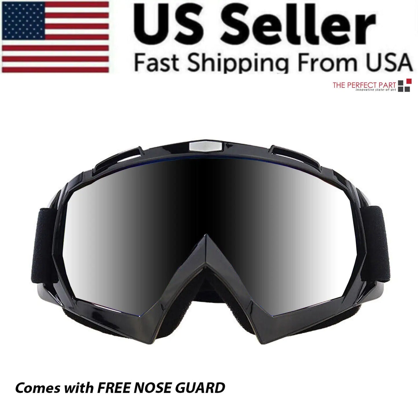Motocross Goggles Racing Off-Road Dirt Bike ATV UTV BMX MX XC Motorcycle Eyewear - # BOAA231810001