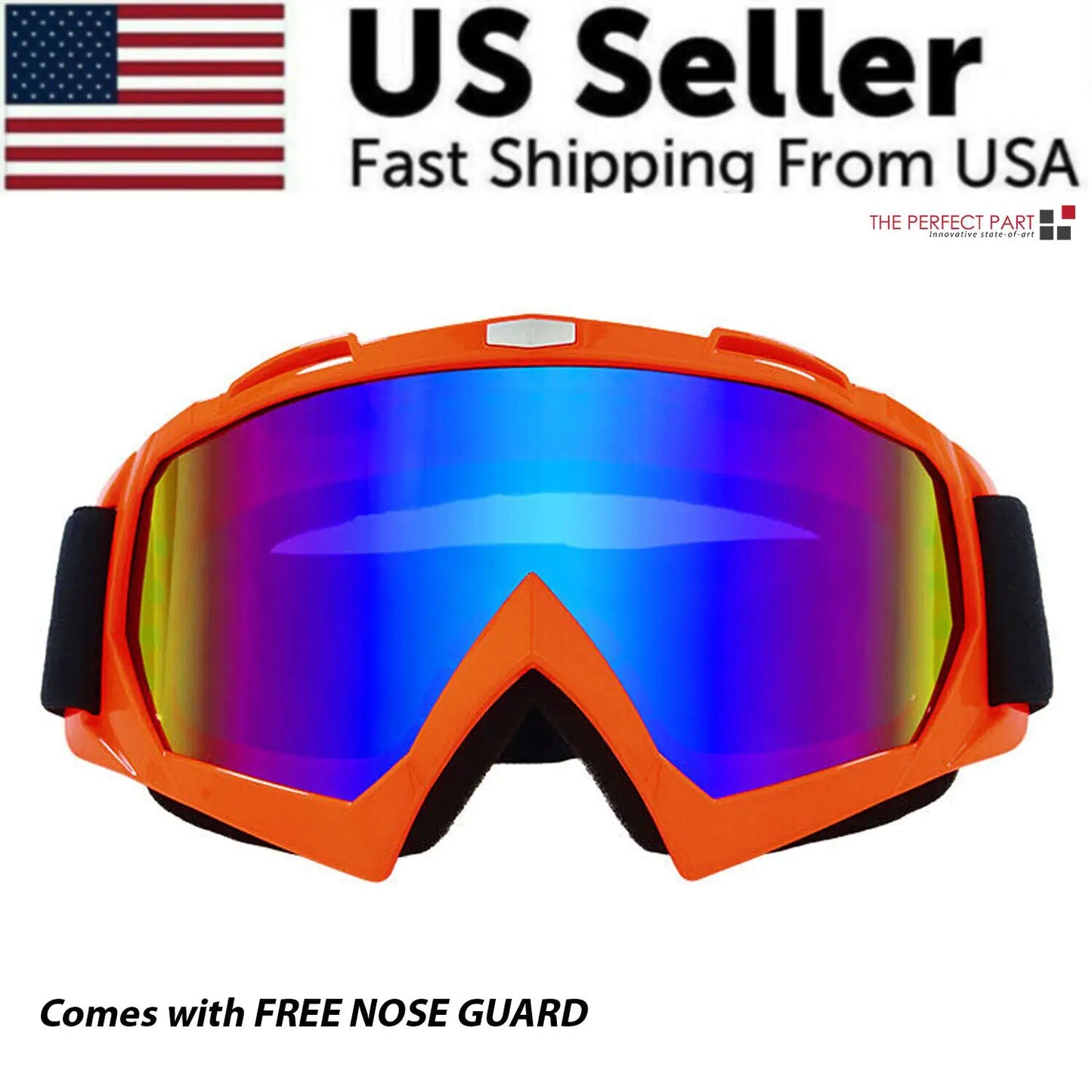 Motocross Goggles Racing Off-Road Dirt Bike ATV UTV BMX MX XC Motorcycle Eyewear - # BOAA221810001