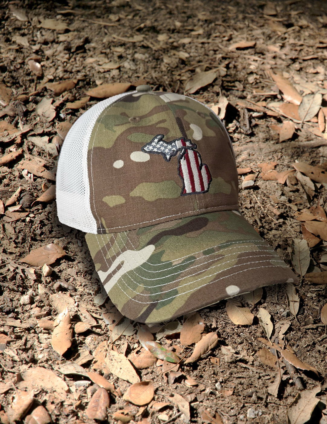 Old Glory Trucker Cap - Camo