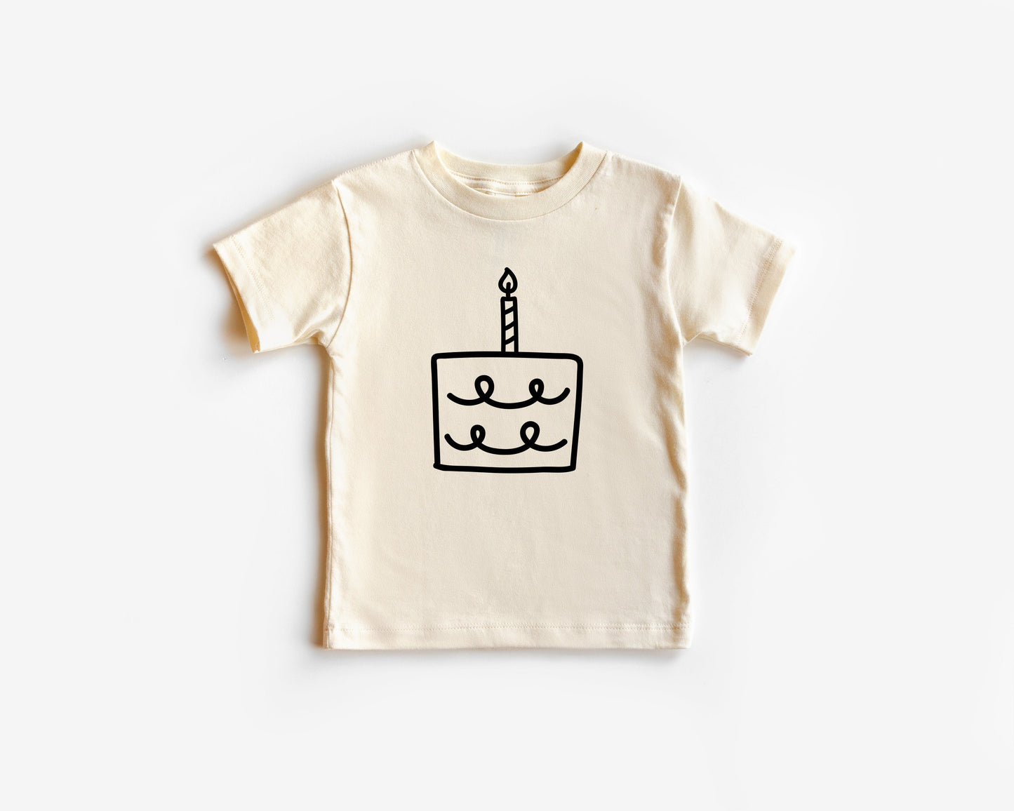 One Birthday Cake 1st Birthday Organic Cotton Kids Tee