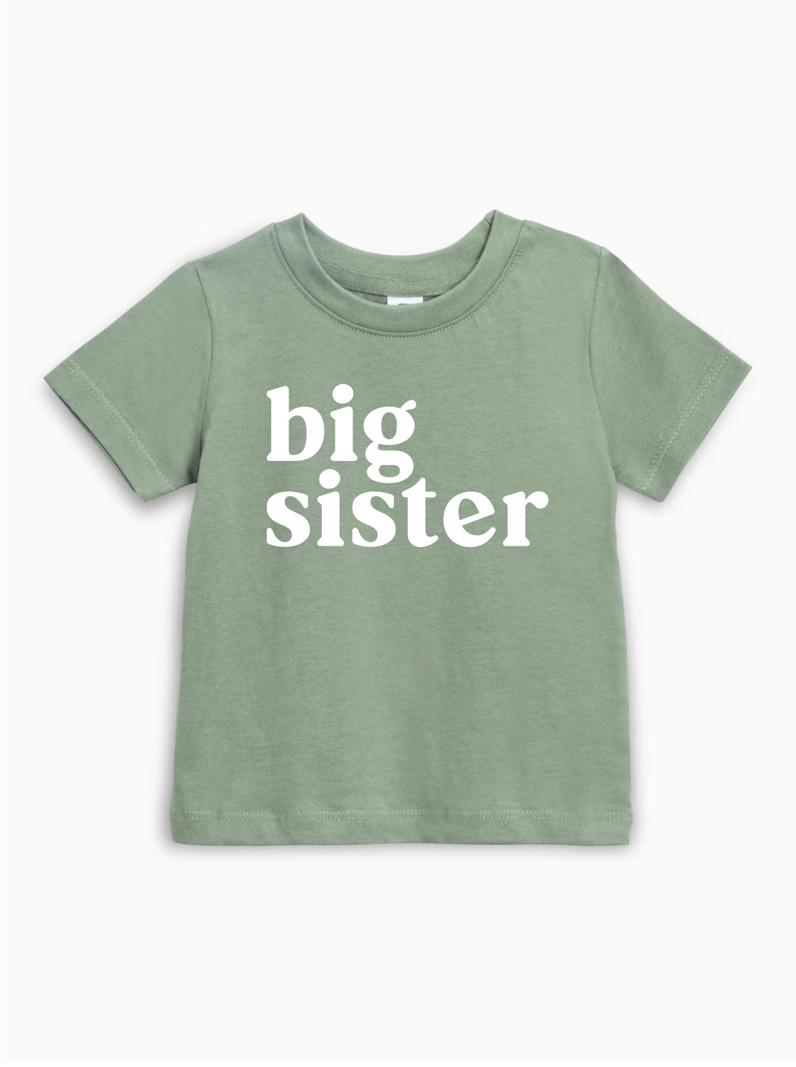 Big Sister Organic Cotton Baby And Kids Tee (serif)