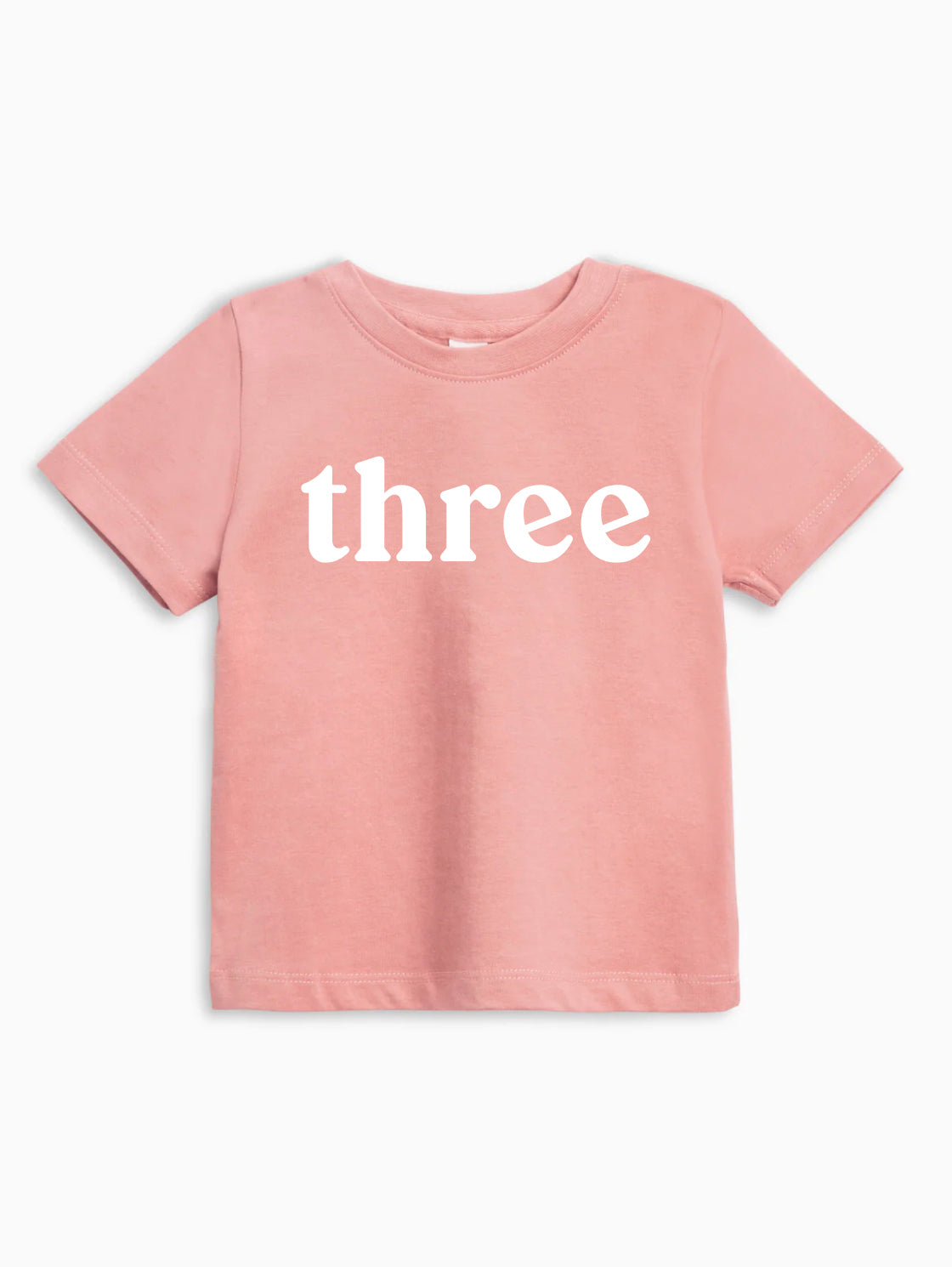 Three Birthday girl and boy Organic Cotton Baby And Kids Tee (serif)
