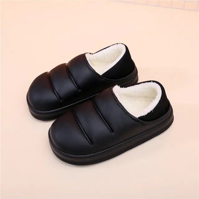 Waterproof Warm Fur Slippers - # GIAA73610008