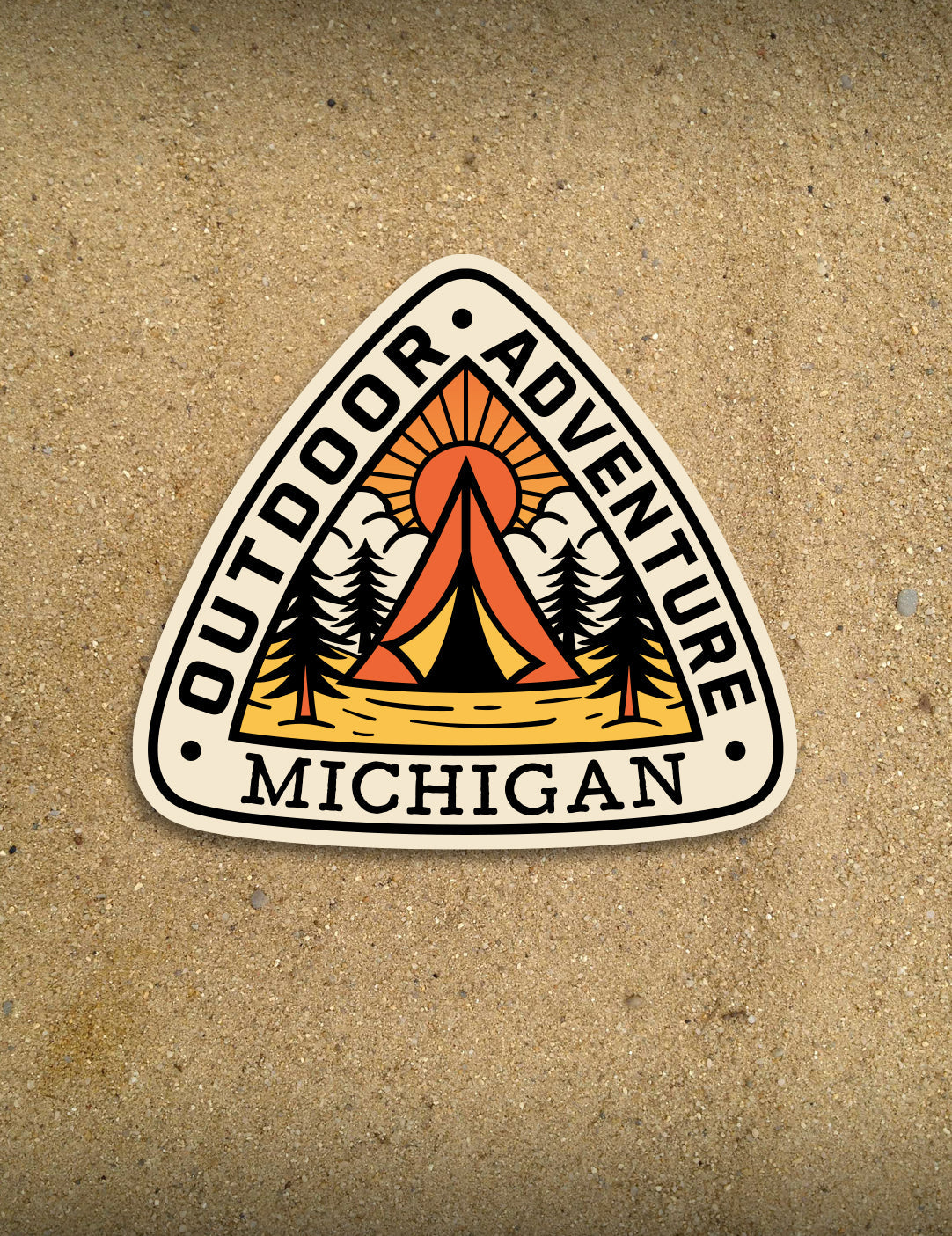 Outdoor Adventure - 4" Michigan Sticker