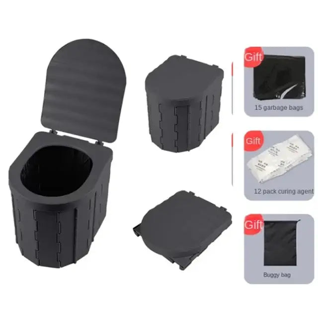 Portable & Foldable Potty Camping Toilets - # BAGE31110007