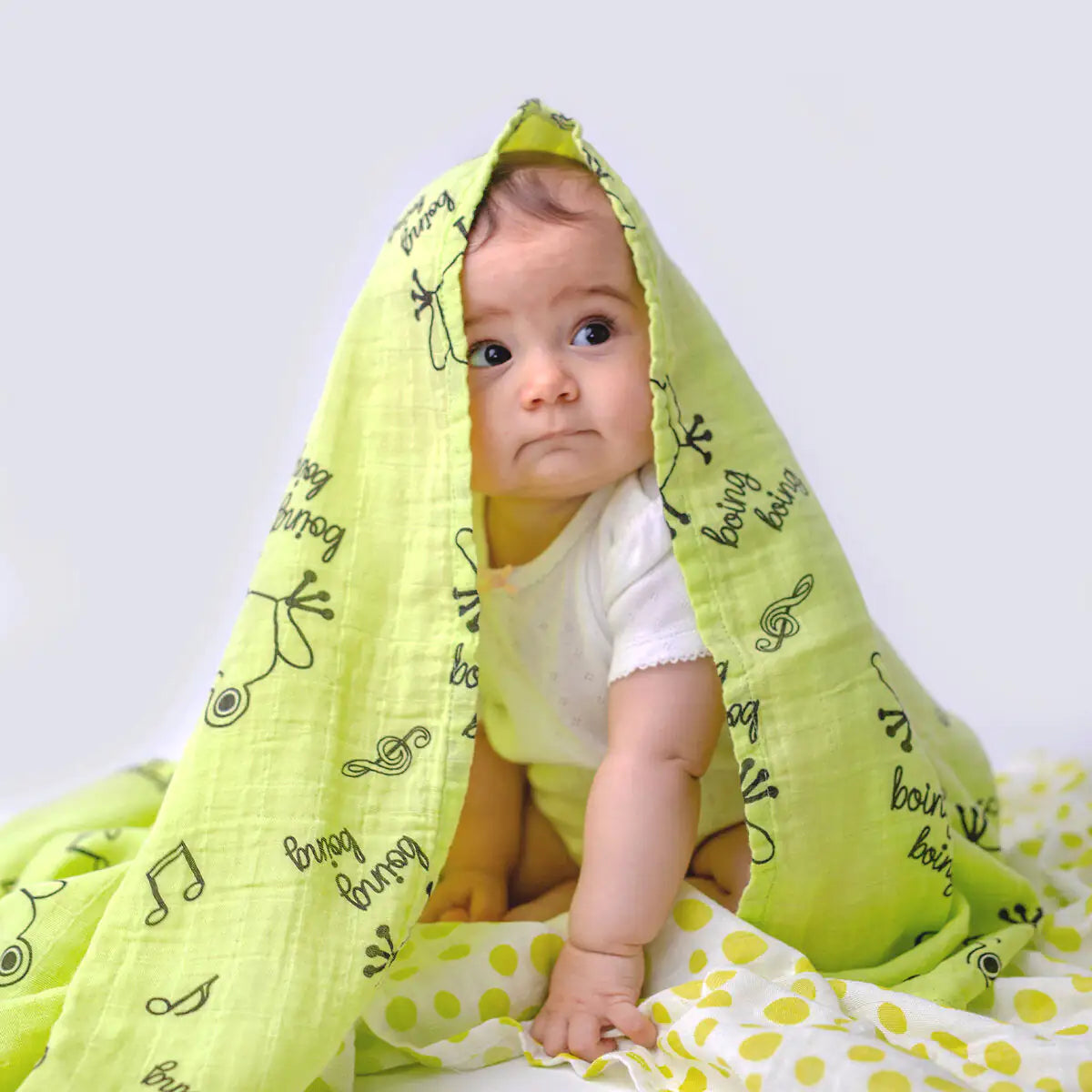 Milk&Moo Cacha Baby 100% Cotton Swaddle Blanket - # BAGE41210005