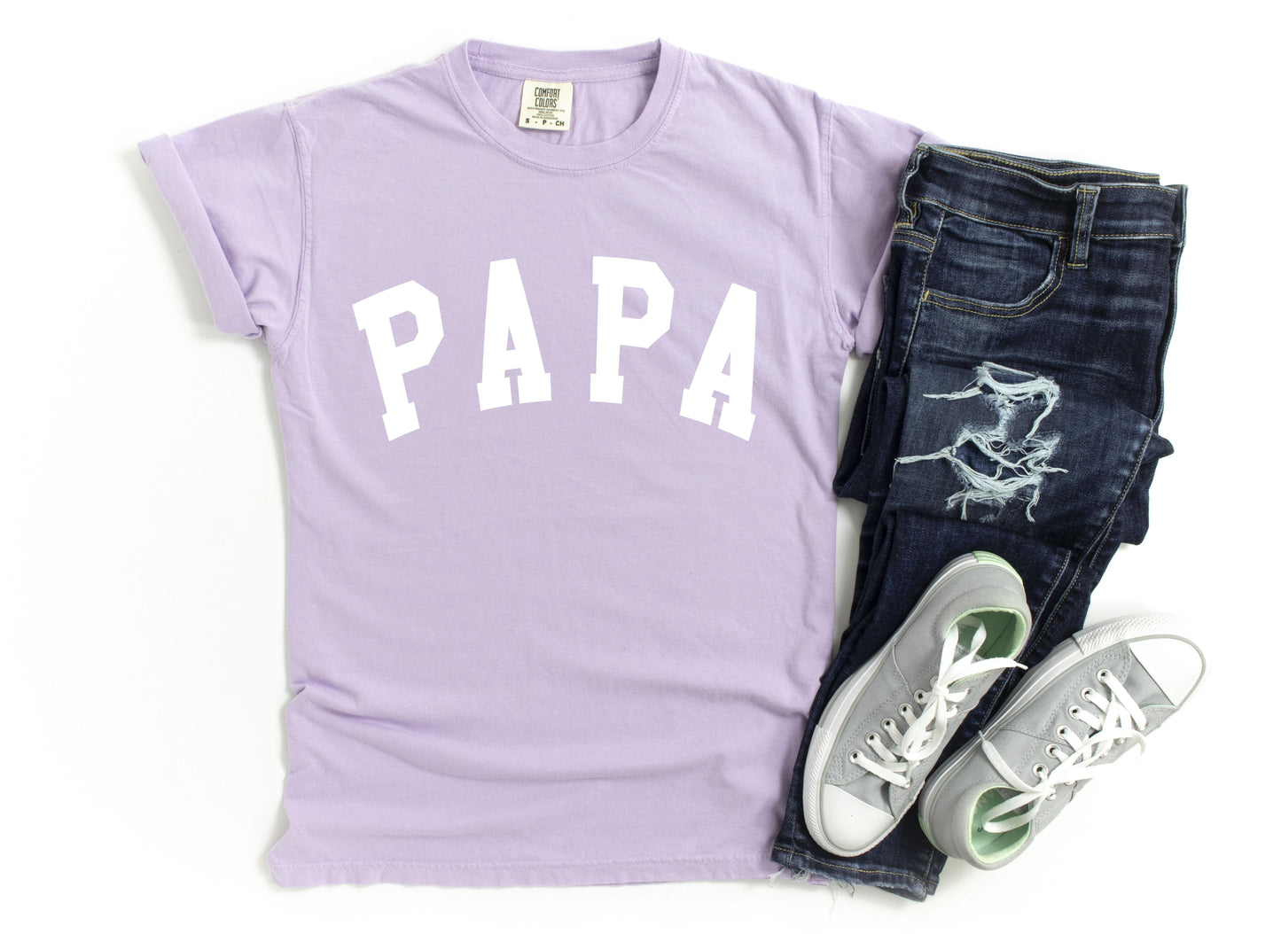 Papa Grandpa Comfort Colors T Shirt (Extended)