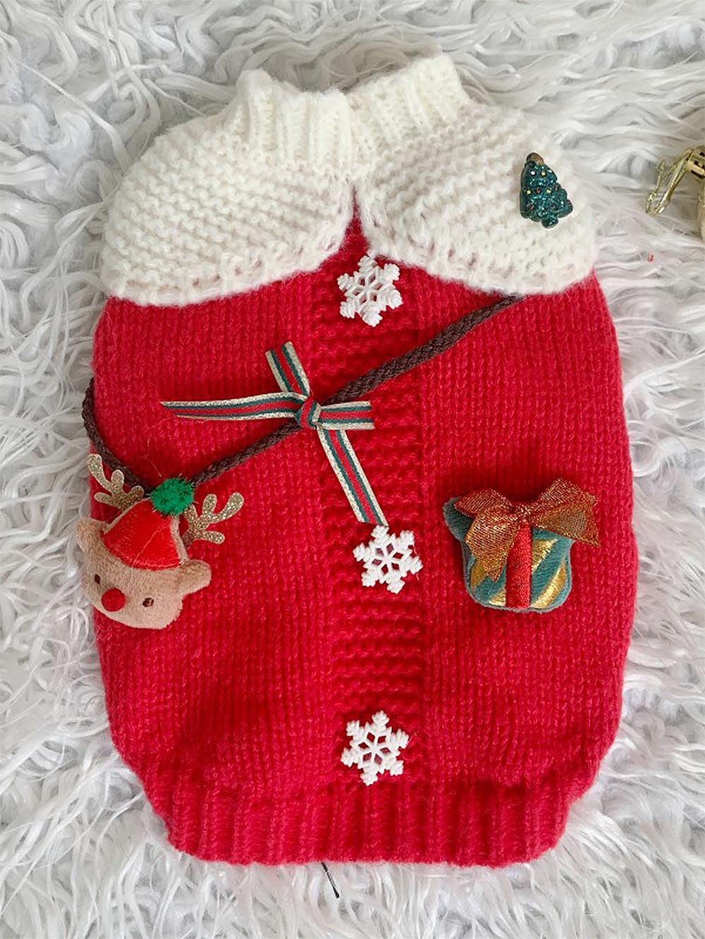 Pet Collared Christmas Sweater | NCS