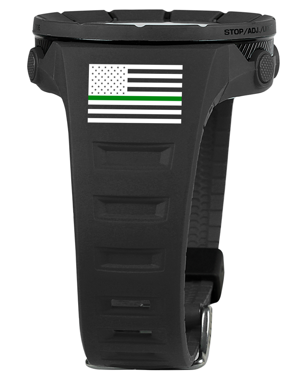 Coliseum Fit™ Thin Green Line - Freedom Edition (Phantom Black) Watch