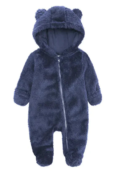 Flannel Baby Warm One-piece Romper - # BAAA21110030