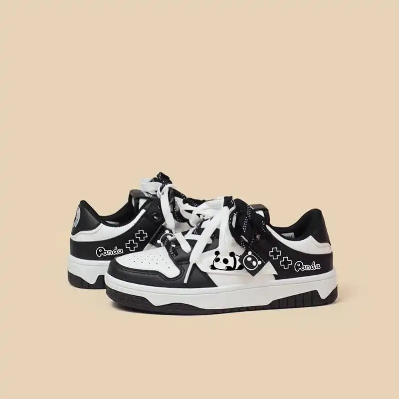 Kawaii Panda Chunky Shoes - # BOAA73510009