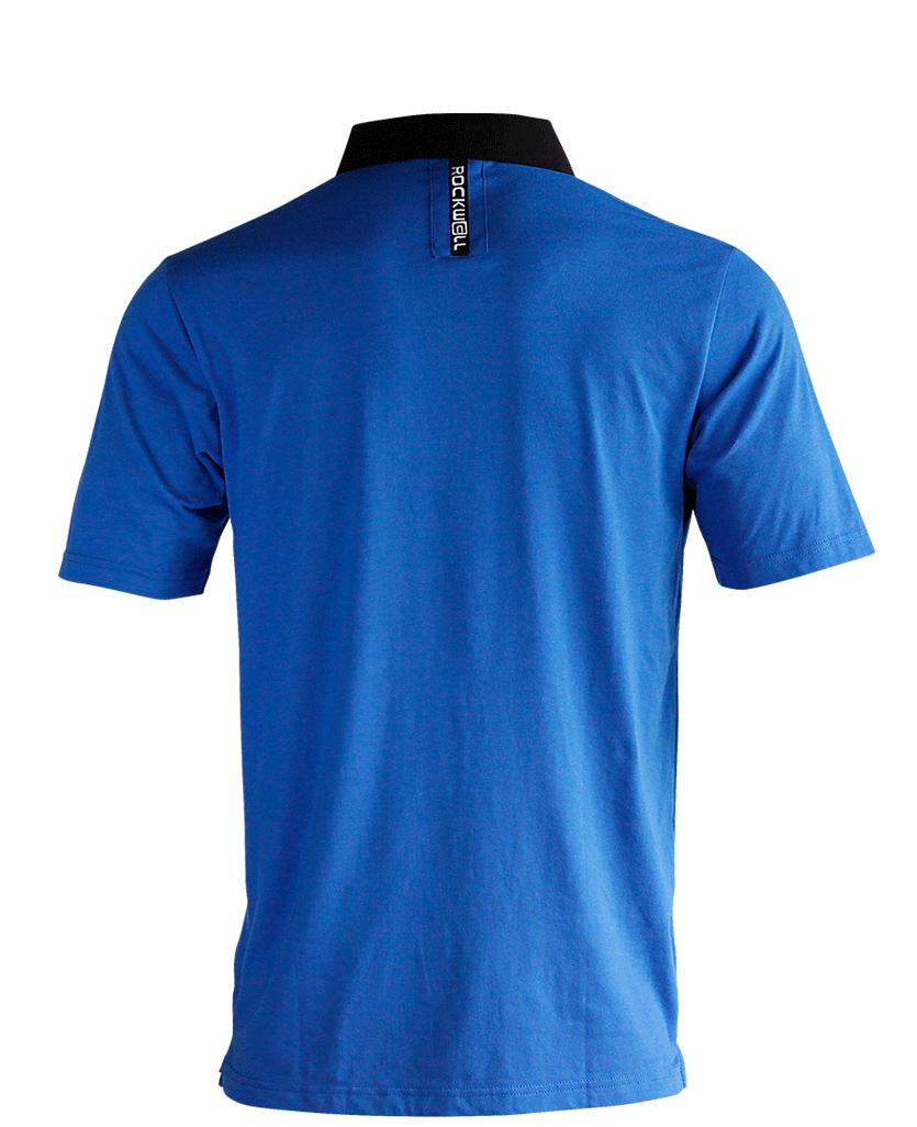 Rockwell Tri-Blend Pocket Polo - Blue