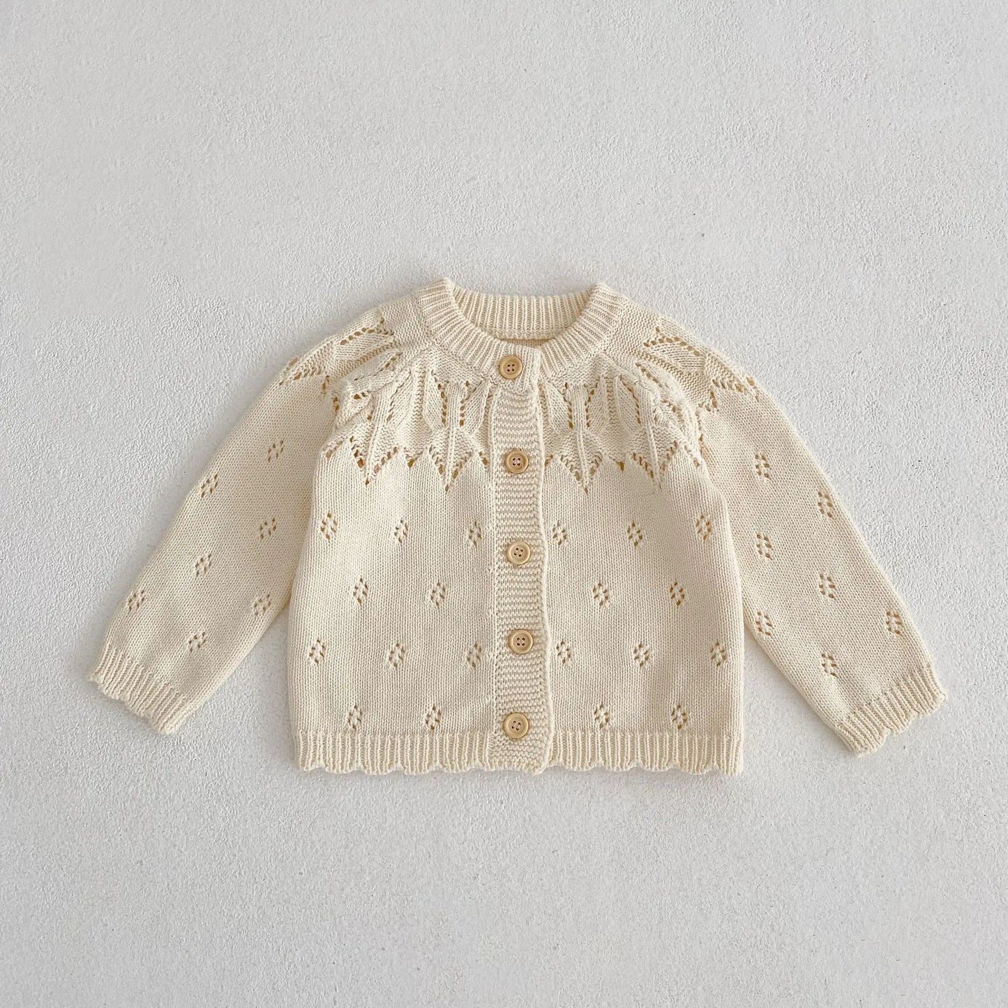 Flower Embroidered Cardigan Jacket for Baby Girls (1-3Y) - # BAAA61110004