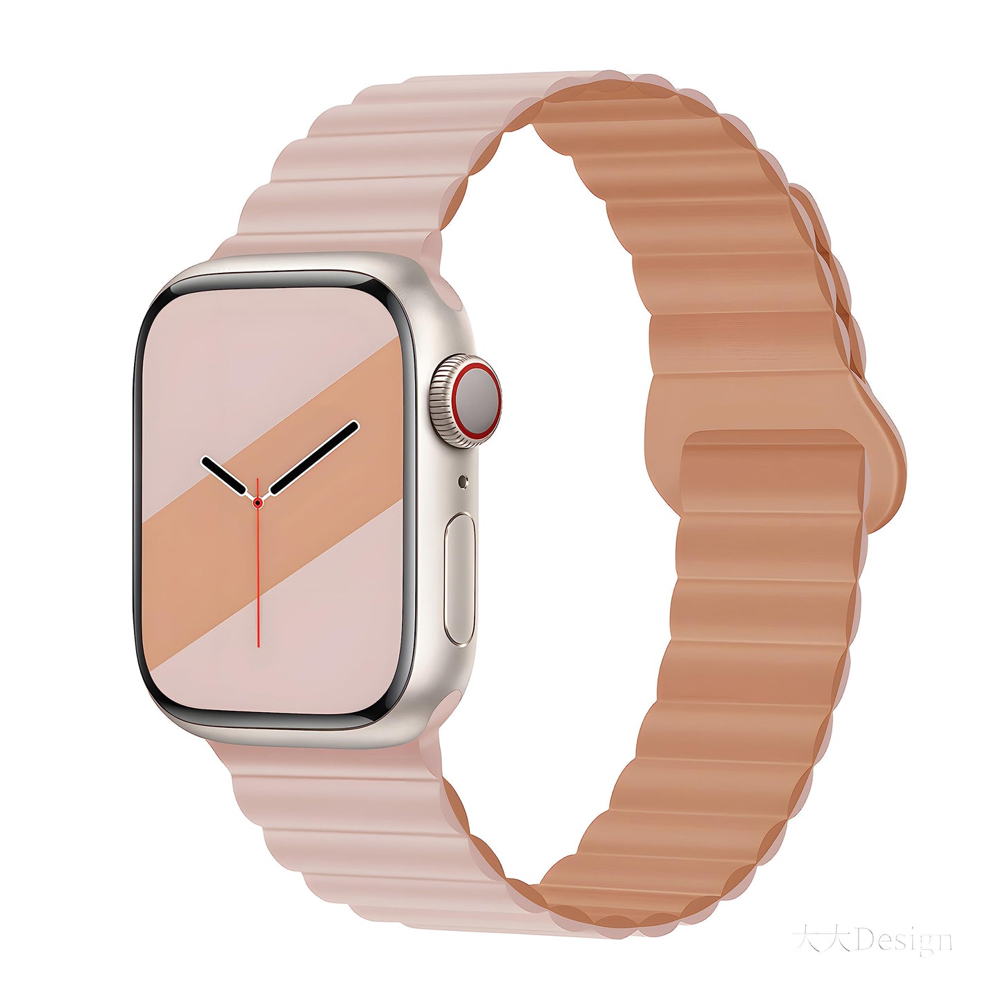 Silicone Magnetic Snap-ring Buckle Watch Strap