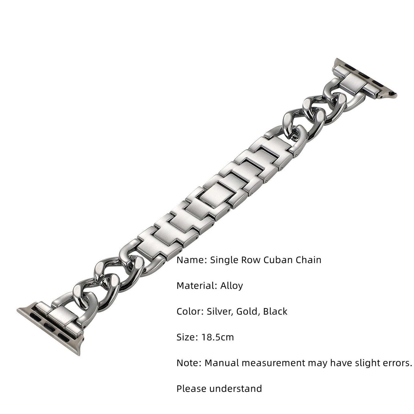 Chic Tweed Metal Premium Watch Strap for Apple Watch