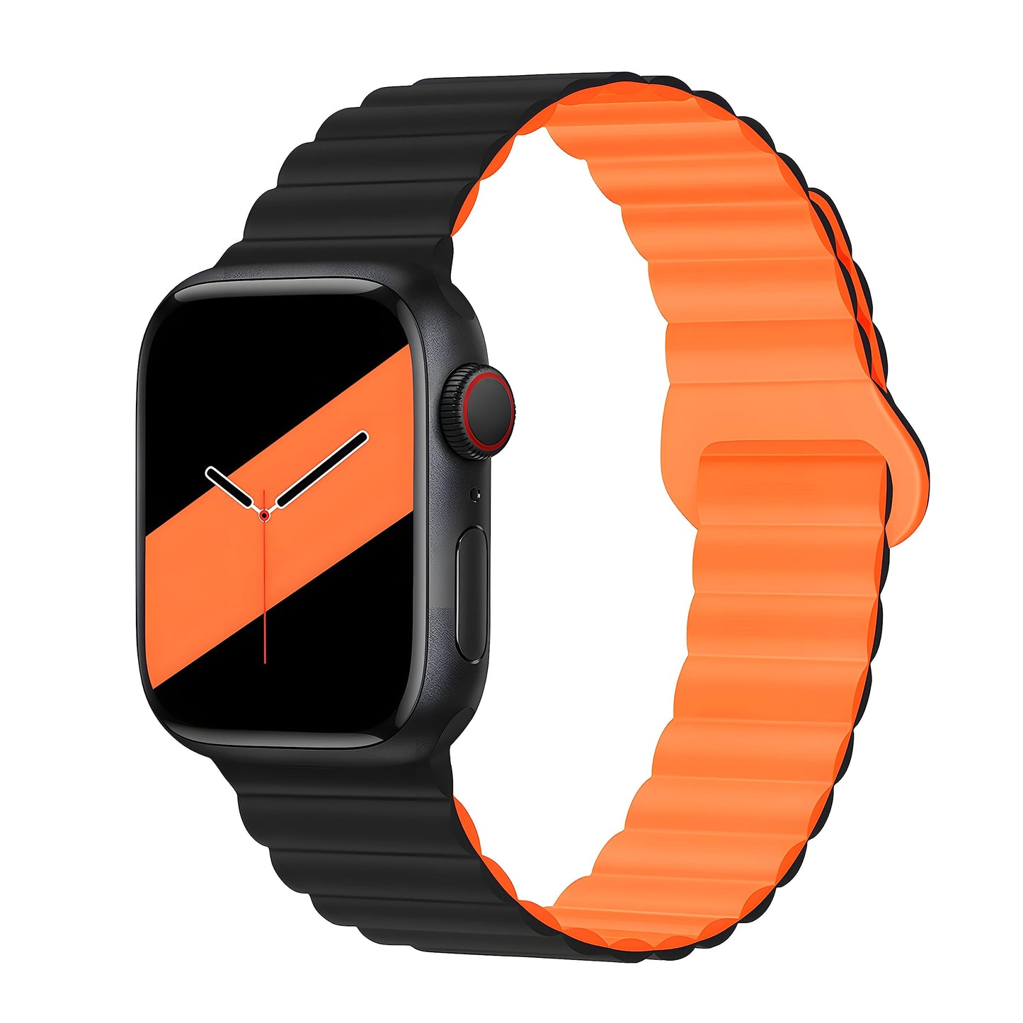 Silicone Magnetic Snap-ring Buckle Watch Strap