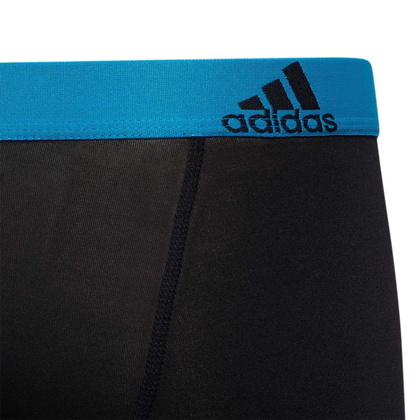adidas Kids-Boy's Performance Boxer Briefs Underwear (4-Pack) Large Black/Solar Blue/Semi Solar Slime Green - # BOAA121410001
