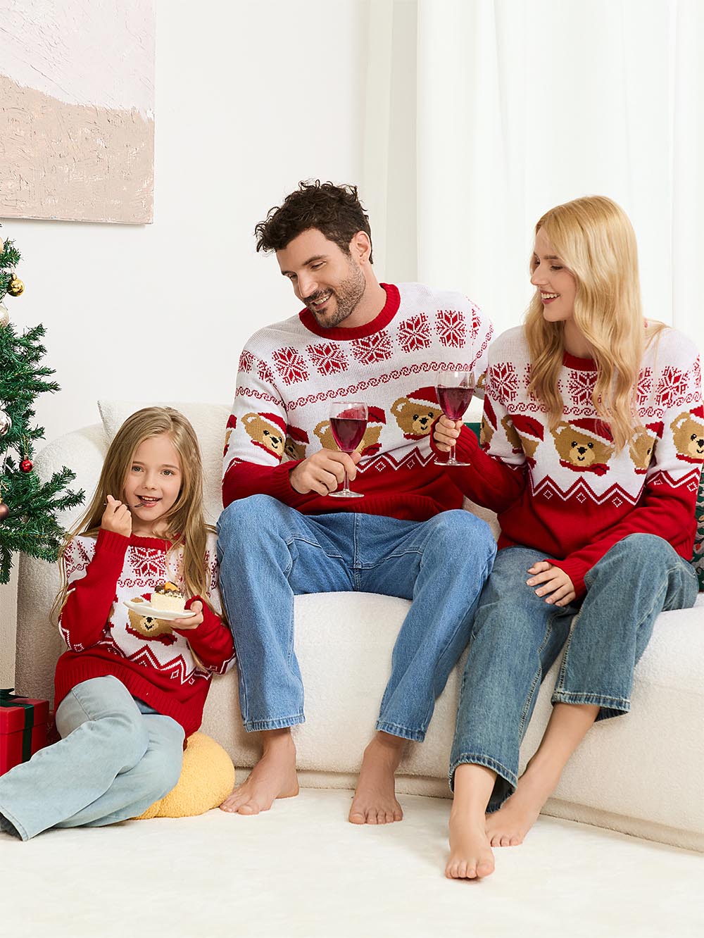 Teddy Bear Fair Isle Christmas Sweater | NCS