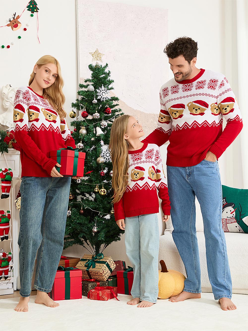 Teddy Bear Fair Isle Christmas Sweater | NCS