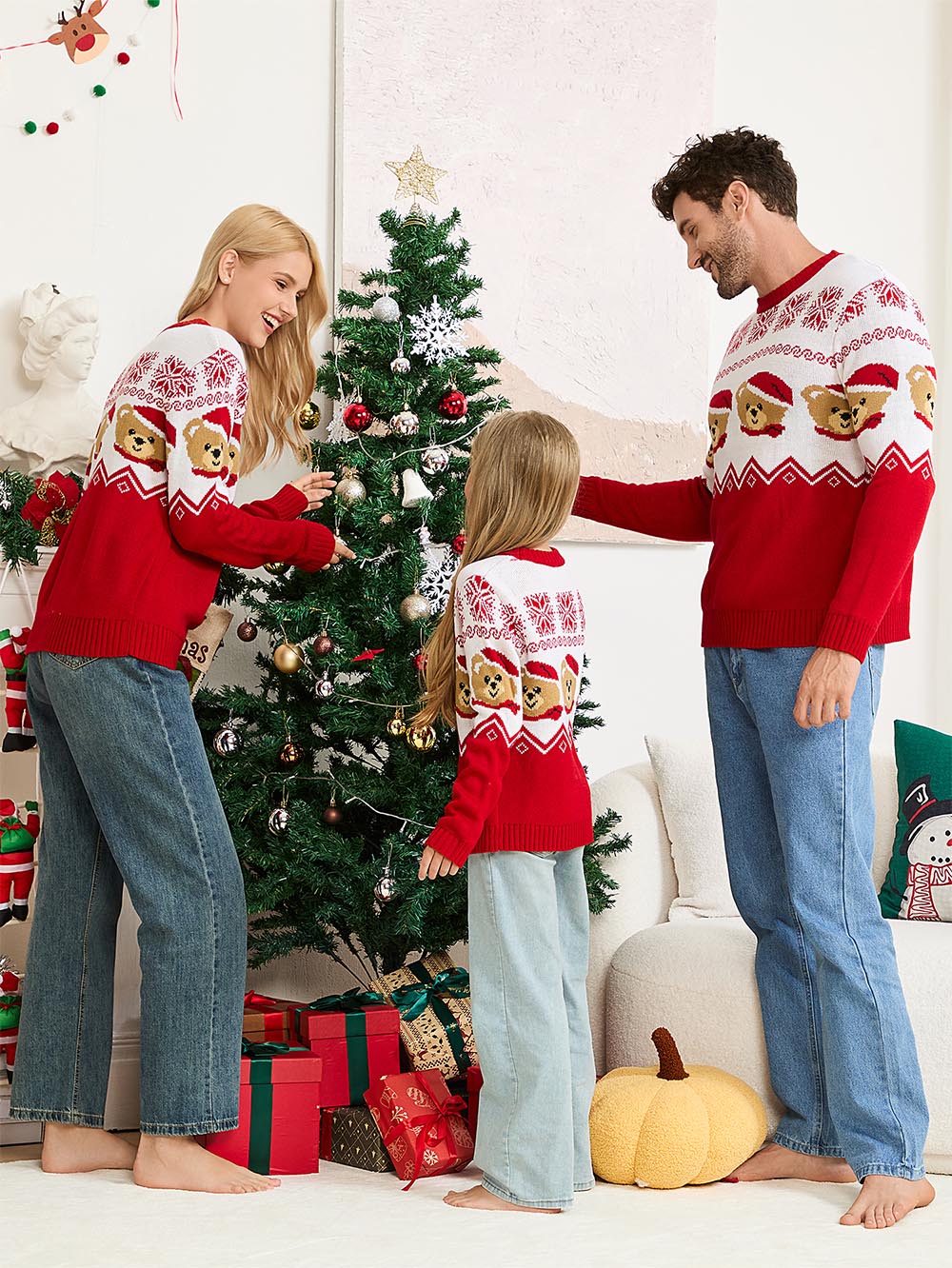 Teddy Bear Fair Isle Christmas Sweater | NCS