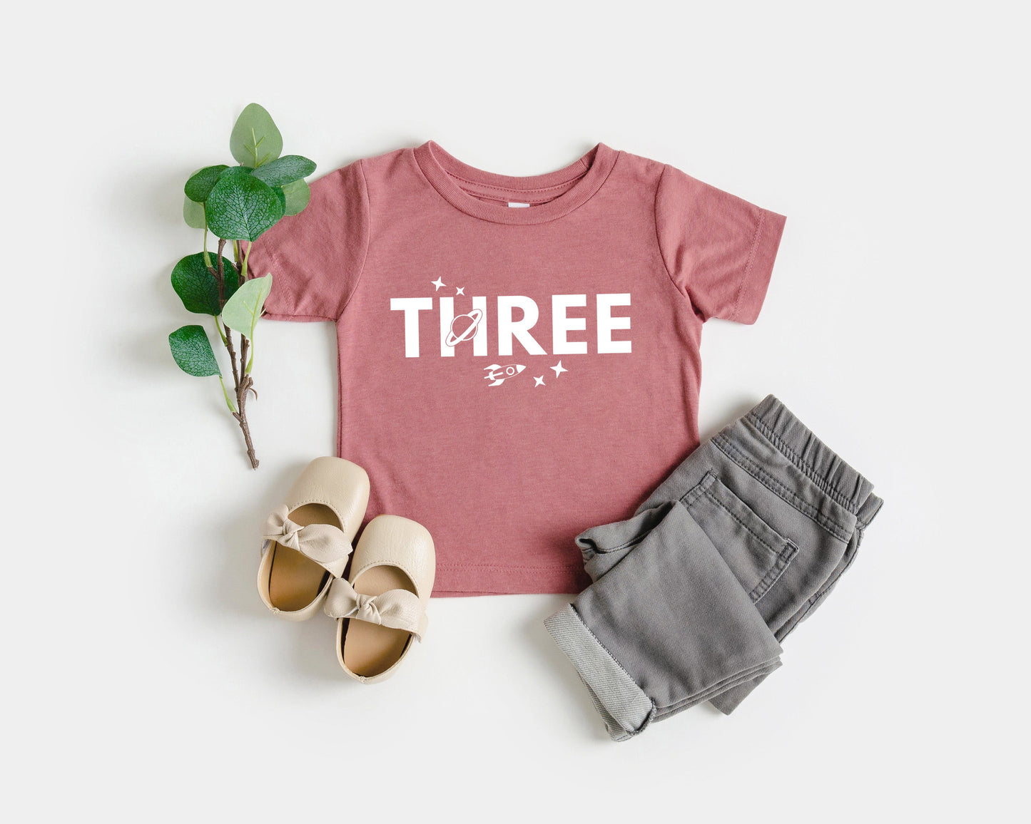 Three Space themed 3rd birthday party T-Shirt