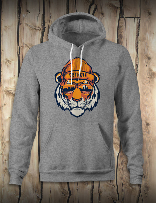 Tiger Head - Unisex Hoodie - Athletic Heather Gray