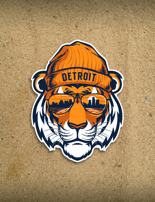 Tiger Head - 4" Sticker