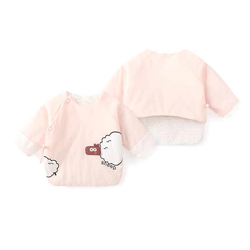 Newborn Padded Warm Jacket with Half Back Design - # BAAA61110003