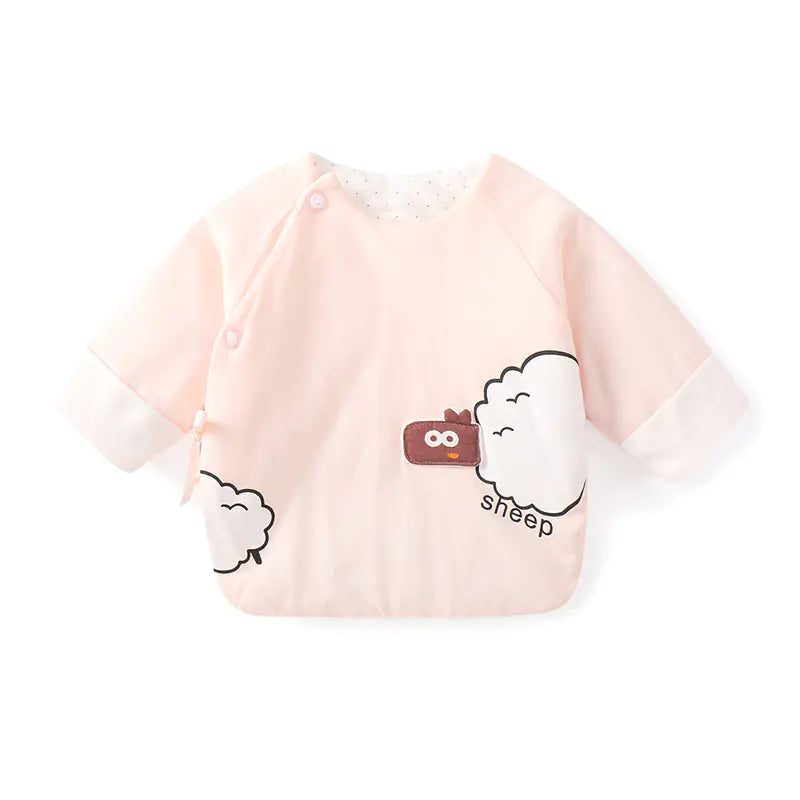 Newborn Padded Warm Jacket with Half Back Design - # BAAA61110003