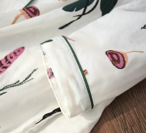 Women's Sleepwear, Maternity and Nursing Cotton Set - # BAGE211510131-NURSG