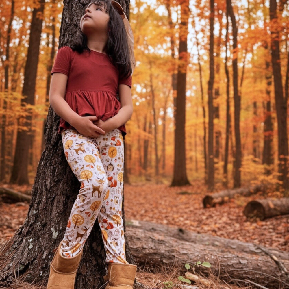 Bamboo Leggings in Autumn Acres