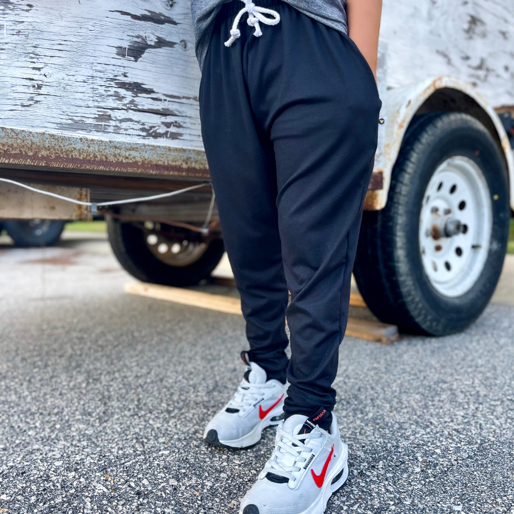 Bamboo Jogger Pants in Black