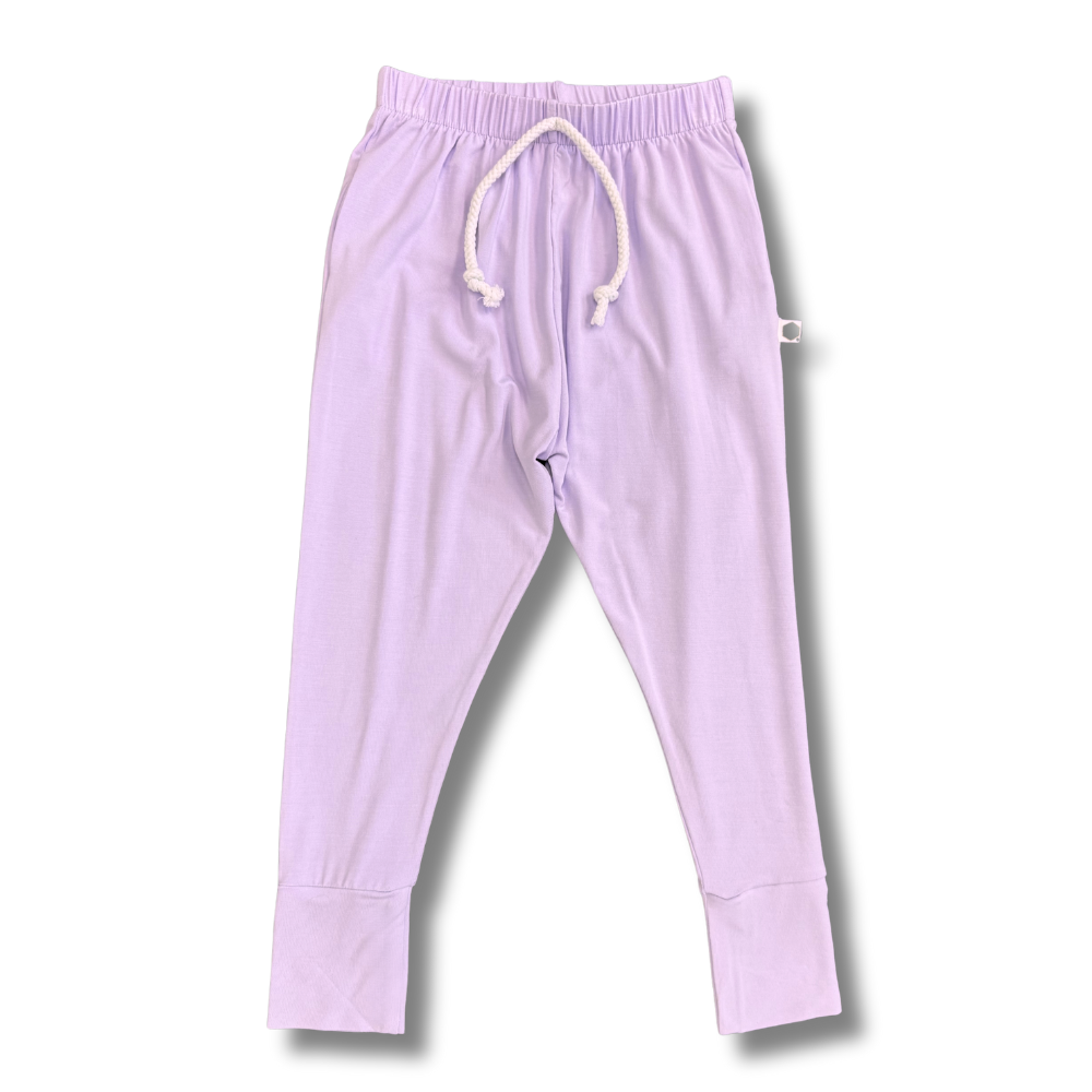 Bamboo Jogger Pants in Lilac