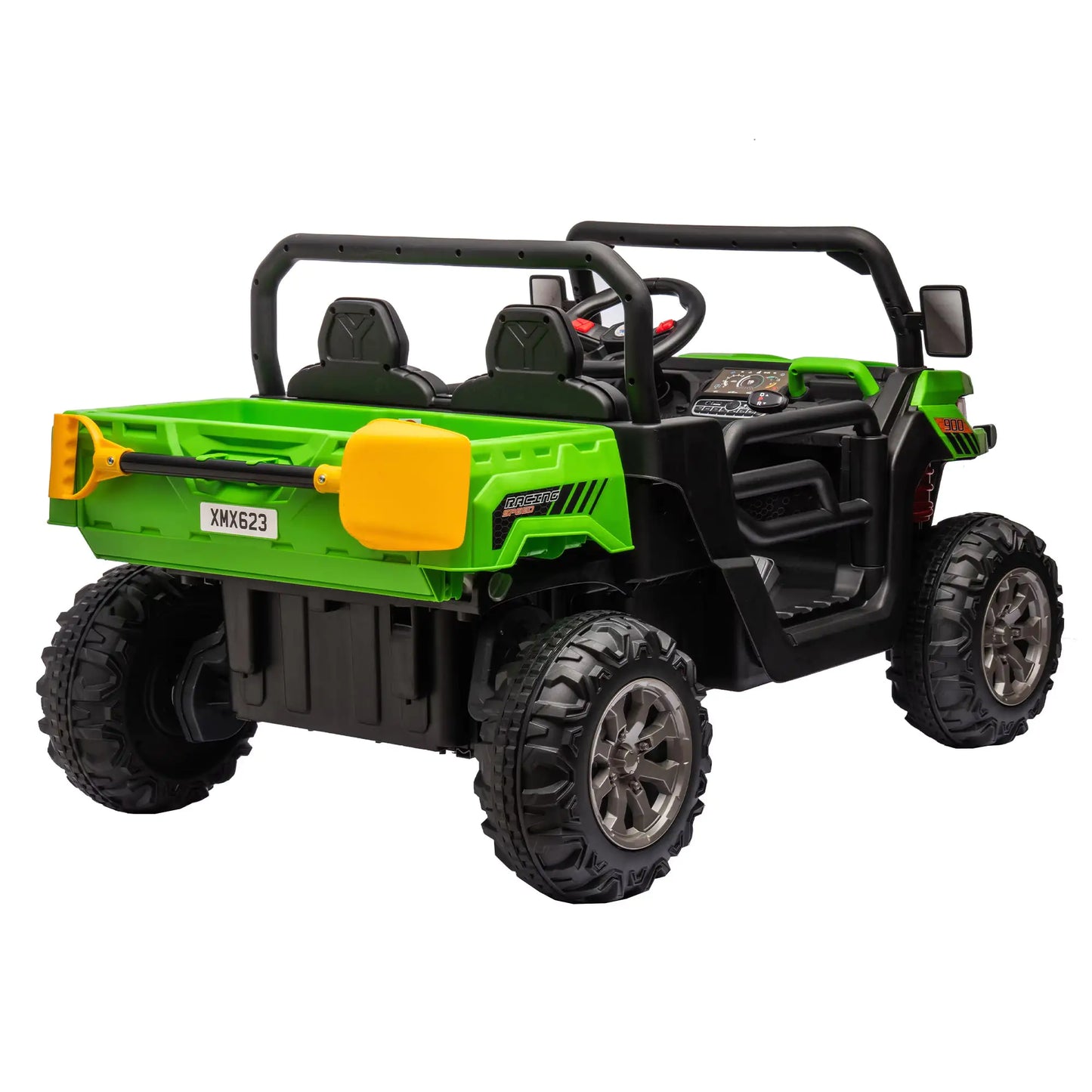 24V Ride On Truck 2 Seater Ride On UTV With 2x200W Motor Ride On Dump Truck With Dump Bed Shovel Ride On Car With Remote Control Electric Vehicle With Non Slip Tyre For Boys Girls - # BOT&G511210003