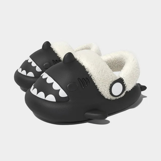 Detachable Kids Winter Shark Slippers - # BOAA71410001