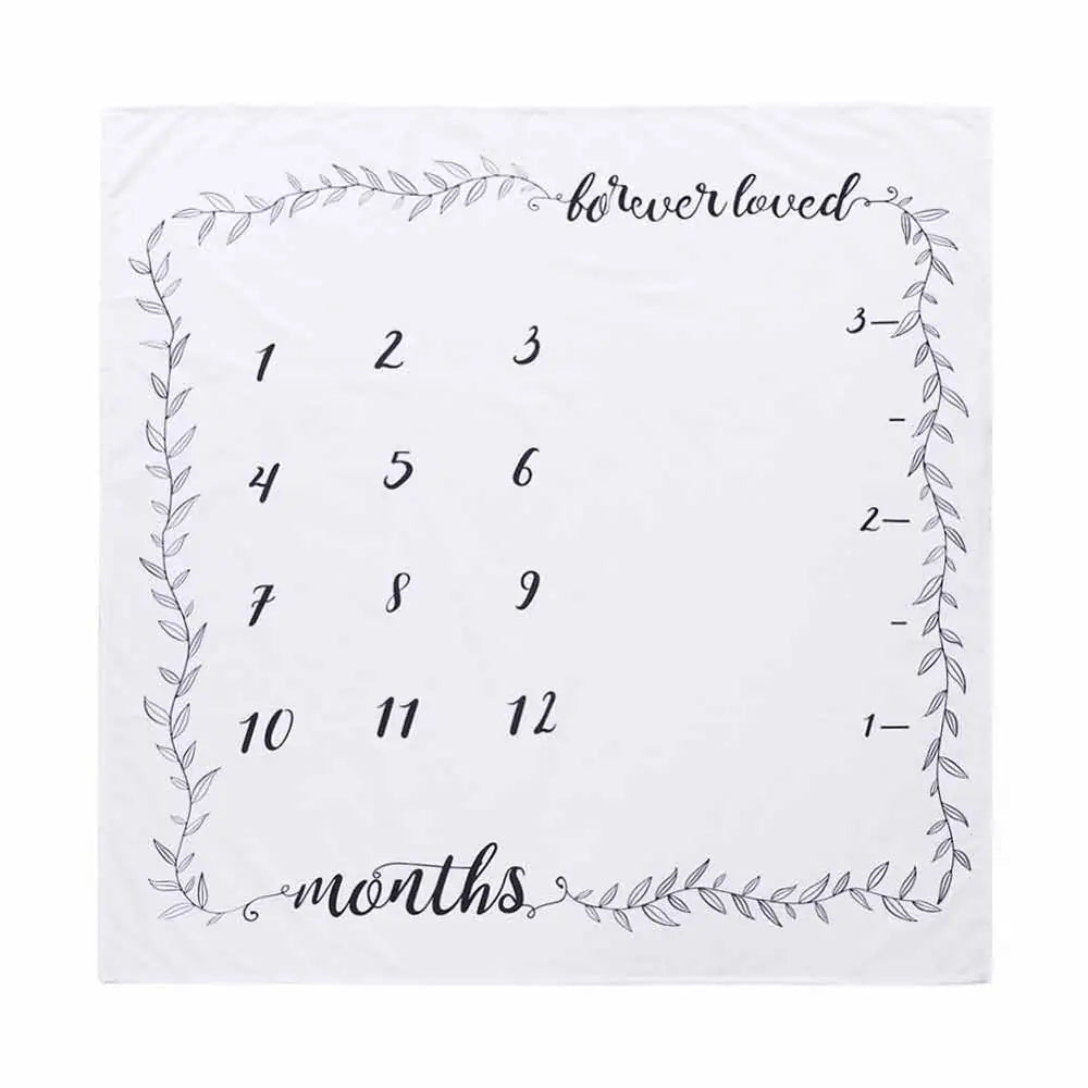 Newborn Baby Milestone Photography Blanket - # BAGE41110002