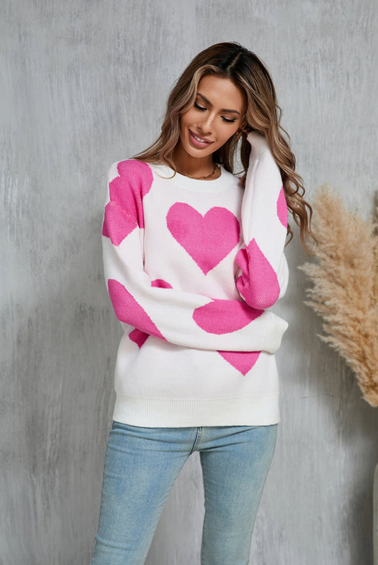 Valentine's Day Heart-Shaped Love Sweater for Women | NCS