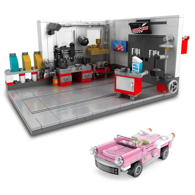 Building Block Garage Car Toys - # BOT&G53710008