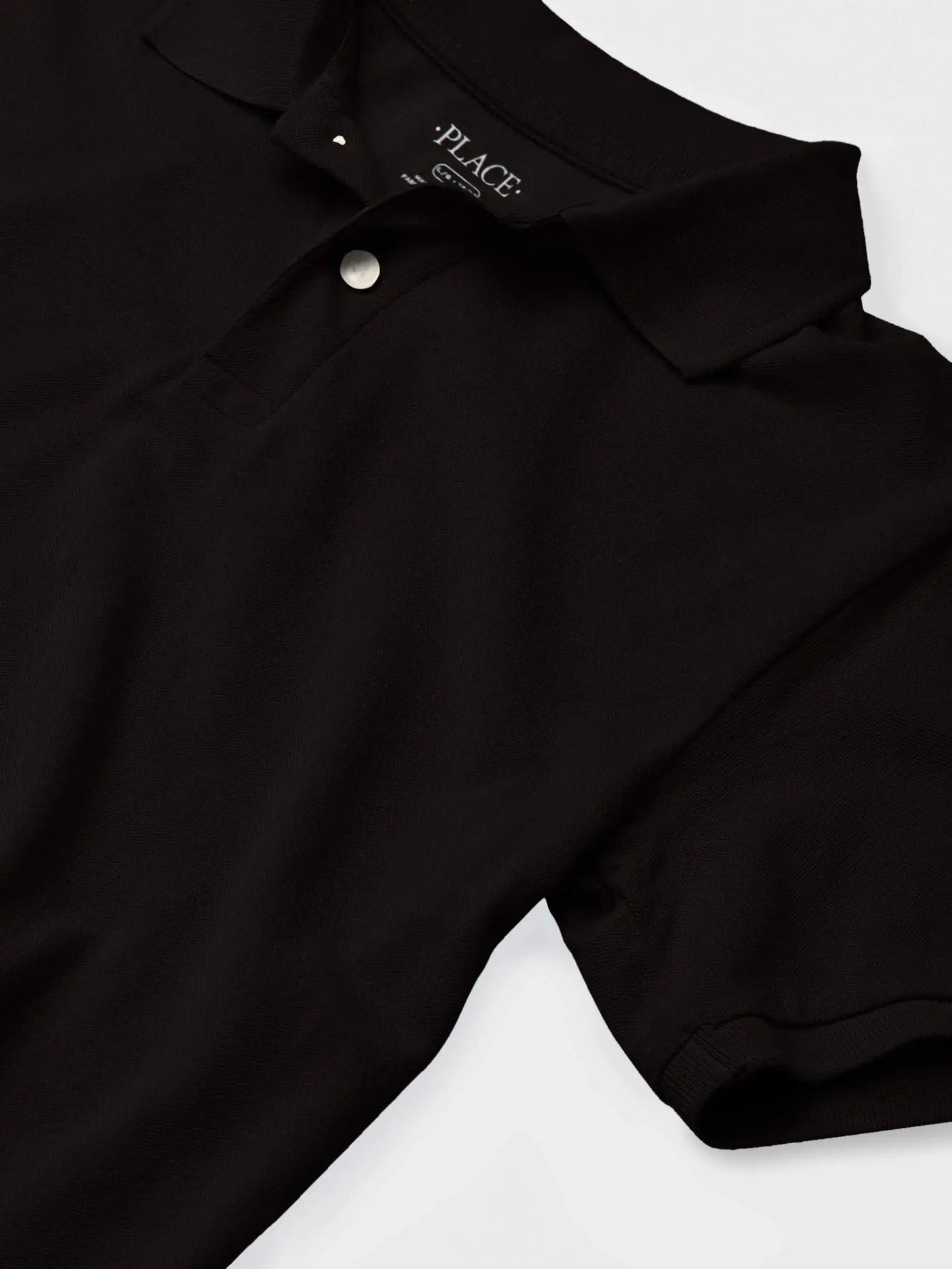 The Children's Place Boys Multipack Short Sleeve Pique Polo X-Large Black 2-pack - # BOAA12510009